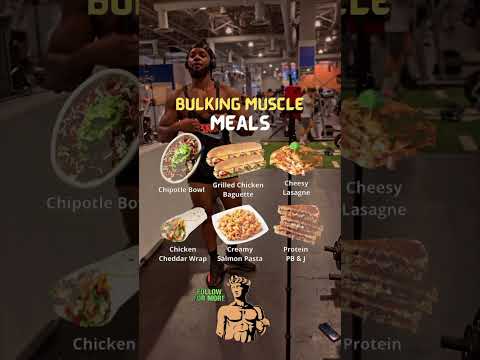 💪 Bulking Muscle Meals for Serious Gains #MuscleBuilding #BulkingMeals #FitnessNutrition #shorts