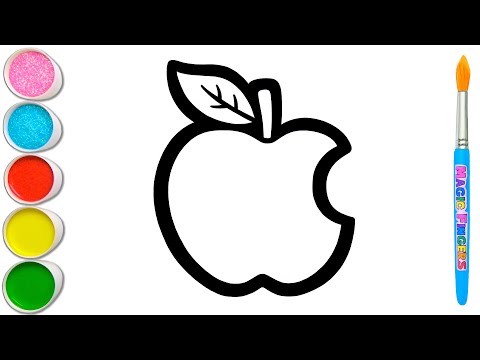 Easy Drawing of Bitten Apple and 15 Other Fruits 🍎🍐🍓 Try to Draw and Paint With Me #368