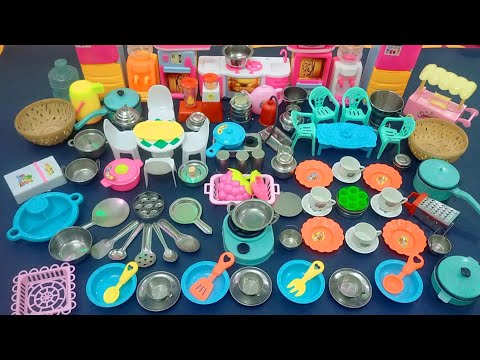 6 Minutes Satisfying with Unboxing Hello Kitty Sanrio Kitchen Set | Tiny ASMR Toys