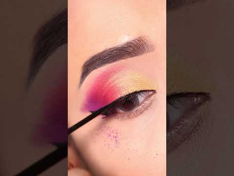 Colourful eyeshadow Look || #shorts #eyemakeuptutorial #eyeshadowtutorial