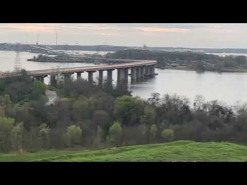 DALI & Key Bridge Collapse | View from a hill.