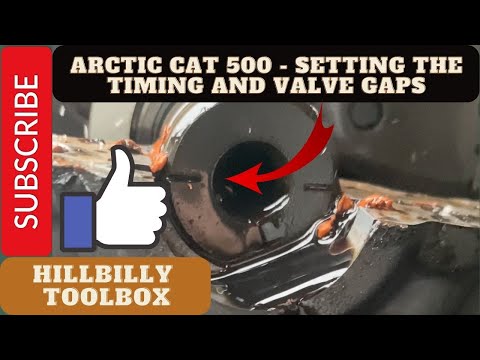 2001 Arctic Cat 500 4x4 - How to set the timing and valves - The HillBilly ToolBox Way #atv #quads