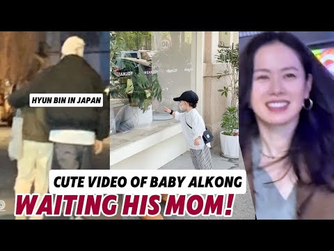 CUTE VIDEO OF BABY ALKONG WAITING SON YEJIN AFTER FILMING WITH GRANDMA!