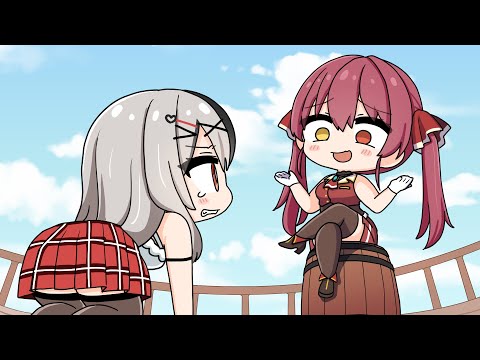 Turn 1 Yahtzee Can’t Save Chloe from Slavery【Hololive AnimatedClip/Eng sub】【 Chloe/ Marine】