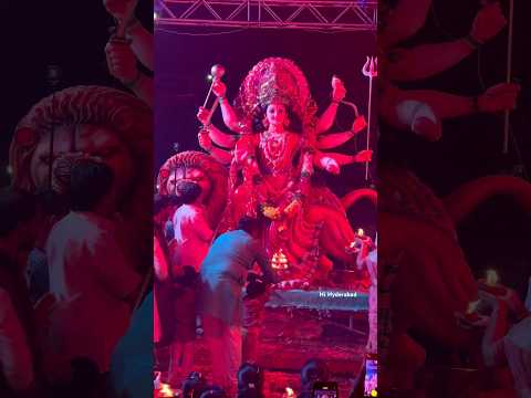 Hyderabad 1 st Durga mata Aagman 2024 | Durga Devi Aagman #youtubeshorts #ytshorts #durgapuja