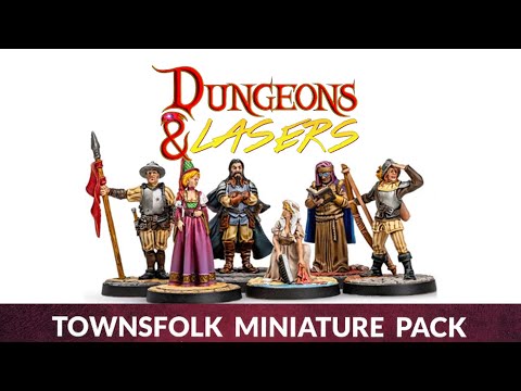 Dungeons & Lasers - Townsfolk - Cool miniatures for Dungeons & Dragons