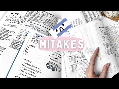 Making Mistakes & How To Fix Them! (Planners & Journals)