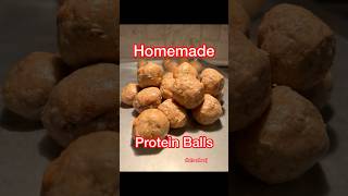 Homemade Protein Balls Peanut Butter #shorts #protein #food #healthy #healthylifestyle