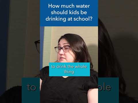 This is how much water should you child be drinking at school. #shorts