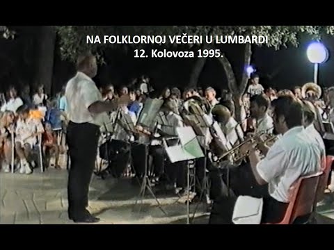 Na folklornoj večeri, u Lumbardi 12. 08. 1995.