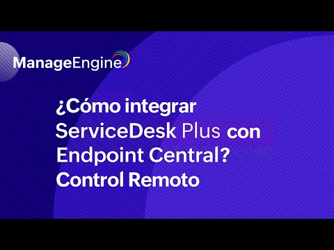 Integración de ServiceDesk Plus con Endpoint Central: Control Remoto | ManageEngine LATAM