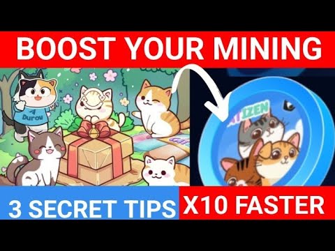 How to mine catizen faster - How to boost catizens For Higher Levels And Get Fat Airdrop 🤑💰🚀