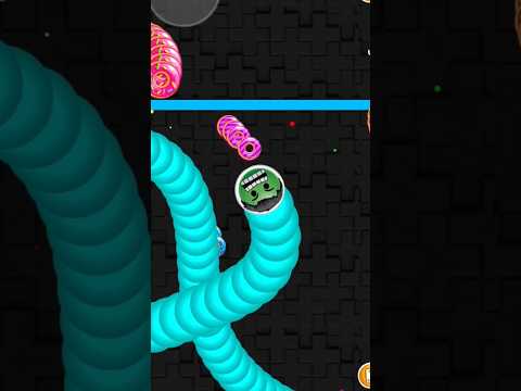 Worms zone io !! Cacing besar superhero Hulk || slither snake