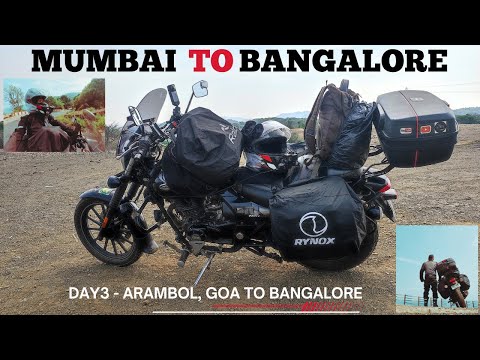 Mumbai To Bangalore Ride | Day 3 | Arambol Goa to Bangalore #arambolgoa #bajajavenger160street