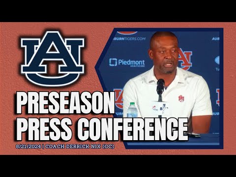 OC Derrick Nix Talks Post Fall Practice | FULL AUBURN PRESSER