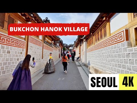 SEOUL, SOUTH KOREA 🇰🇷 [4K] Bukchon Hanok Village — Walking Tour 2024