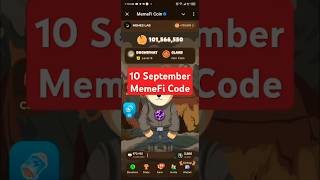 MemeFi Daily Combo for all level || 10 September 2024 MemeFi Secret Tap Combo to earn 4,000,000 coin