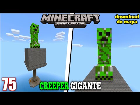 O CREEPER GIGANTE + DOWNLOAD do MAPA ATUALIZADO - Minecraft Survival 1.20 #75 (Minecraft Bedrock)