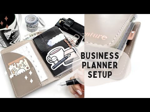 Traveler's Notebook Setup Process: Business Planner (restrapping, inserts, organization)