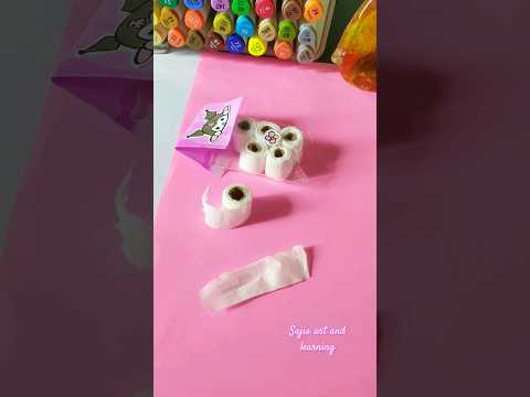 DIY mini tisshue#shorts  #artandcraft #DIY #easycraftideas #sajiaartandlearning #craft #papercraft