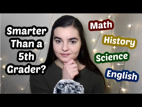 ASMR Are YOU Smarter Than a 5th Grader? | 100 Questions