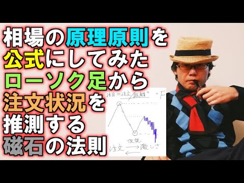 相場の原理原則を公式にしてみた／ローソク足から注文状況を推測する磁石の法則