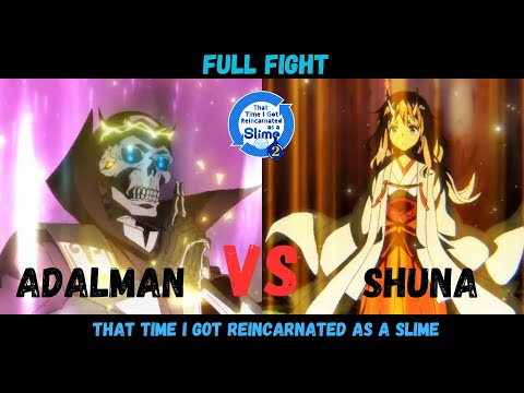 Shuna vs Adalman Full Fight | Tensei Shitara Slime Datta Ken S2  #tensura #rimurutempest #shuna