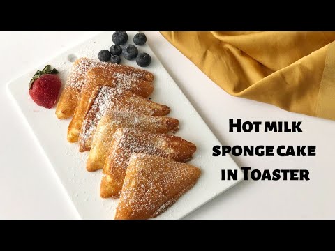 Even Your Kids Can make this HOT MILK SPONGE CAKE in Bread Toaster || No Oven Hot Milk Sponge Cake