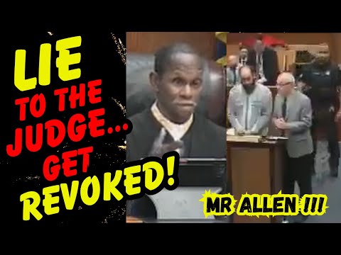 LIE TO THE JUDGE & GET REVOKED IMMEDIATELY!  MR ALEN!!!  Defendant sent to mid hearing test & fails!