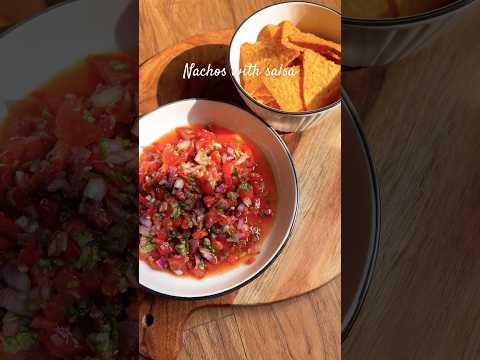 Nachos with instant salsa! #salsa #instant recipe#recipe #shorts #nacho #mexican #corncheese #foodie