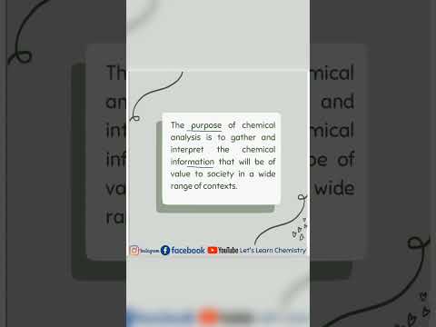 Scope of Analytical Chemistry| Definition| Purpose| Scope| Application #shorts