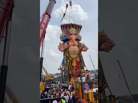 Big Ganesh Nimajjanam In Hyderabad #youtubeshorts #ytshorts #ganeshnimarjanam