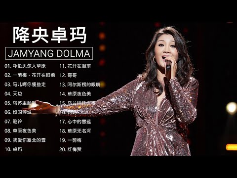 降央卓瑪 Jamyang Dolma 2020 - 迷人的草原歌曲 《呼伦贝尔大草原 / 一剪梅，花开在眼前 / 马儿啊你慢些走 / 天边》 Best Songs Of Jamyang Dolma