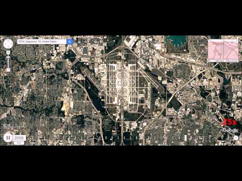 Dallas Fort Worth International Airport - 32 Year Time Lapse