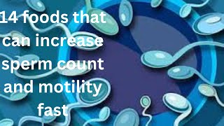 14 foods to increase sperm count and motility fast