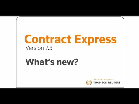 What's new in Contract Express version 7.3?