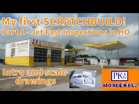 First SCRATCHBUILD!  Jet Fast Inspections in HO scale.  Part 1.