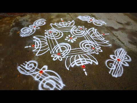 ధనుర్మాసం గీతల ముగ్గులు  /rangoli /muggulu / dhanurmasam / kolam designs / rangoli designs / kolam