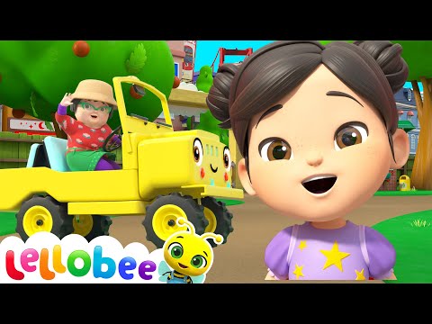 Join Ella’s Exciting Lellomobile Journey! 🚜✨ | 🌻Lellobee City Farm - Kids Playhouse Song Mix