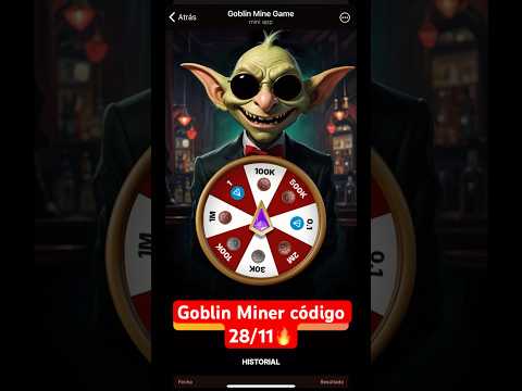 🔥Goblin Miner Código 28/11🔥 #goblingame #goblin #telegram #crypto