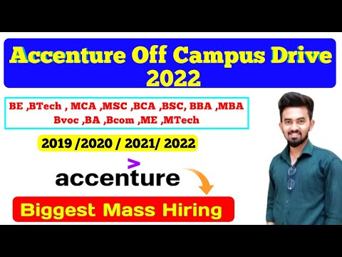 🔥Accenture Mega Off Campus Drive || 2019,2020,2021,2022 Graduates || All Graduates || Chandan Patel