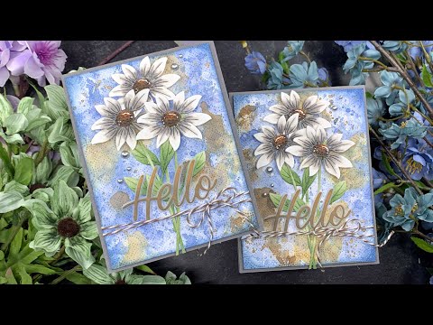 Hello Daisies Cards | OLO Markers + Distress Oxides | Simon Says Stamp