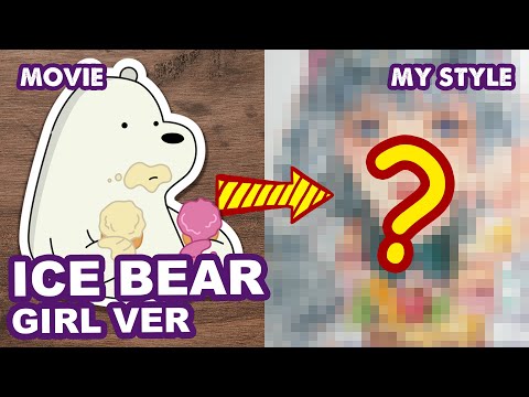 [Engsub] WE BARE BEARS | Ice Bear Turn Into Sweet Girl??? Huta Chan