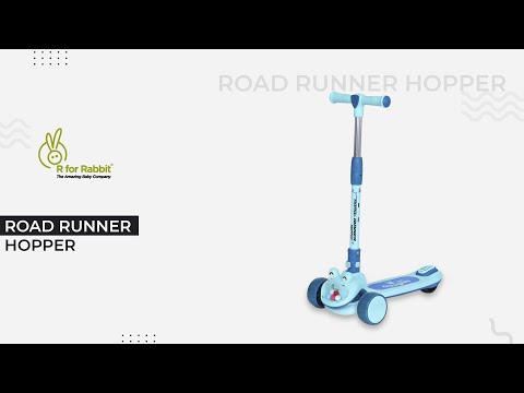 R for Rabbit Road Runner Hopper Scooter For Kids With PU LED Wheels Installation Video