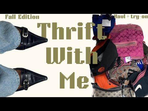 THIRFT WITH ME: Fall Thrift Haul & Try-on