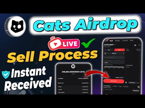 Cat Coin sell kaise kare | cats airdrop live sell process | how to sell cats coin #catscoinsell