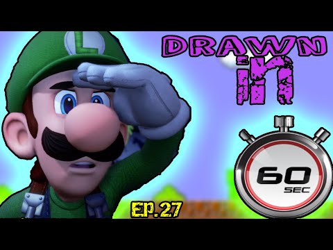 How I Draw Luigi In 60 Seconds