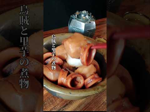 酒と肴と独酌と。『烏賊と里芋の煮物』#飯テロ#shorts