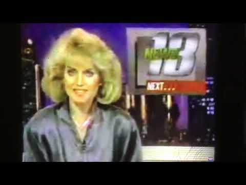 KCOP News 13 at 10pm teaser and open February 25, 1987