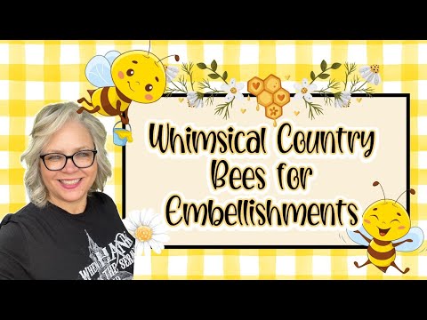 🌿🐝 Whimsical Country Bees for Embellishments || Flipping Dollar Tree Carrots into Bees